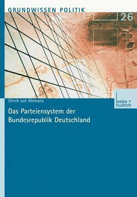 bokomslag Das Parteiensystem Der Bundesrepublik Deutschland