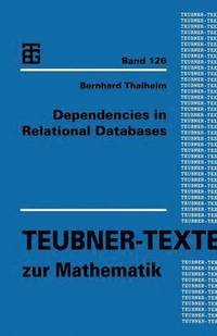 bokomslag Dependencies in Relational Databases