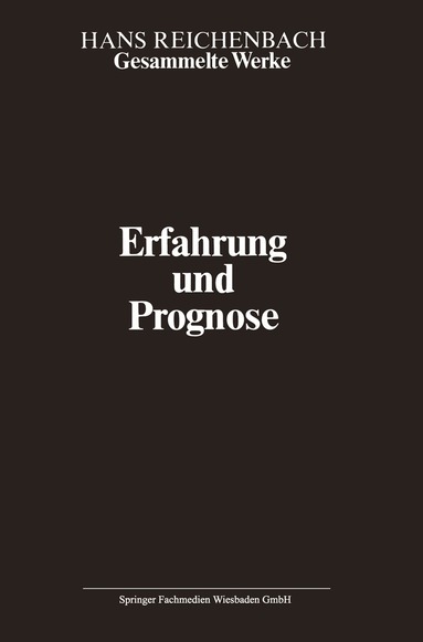 Hans Reichenbach, Andreas Kamlah, Maria Reichenbach - Erfahrung und Prognose, Häftad