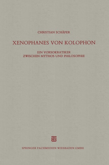 bokomslag Xenophanes von Kolophon