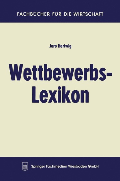 bokomslag Wettbewerbs-Lexikon