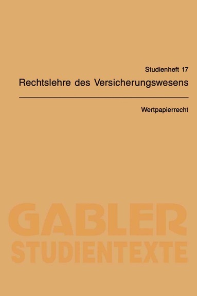 bokomslag Wertpapierrecht
