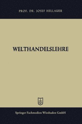 Welthandelslehre 1