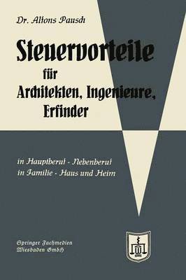 bokomslag Steuervorteile fr Architekten, Ingenieure und Erfinder