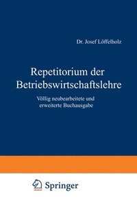bokomslag Repetitorium der Betriebswirtschaftslehre