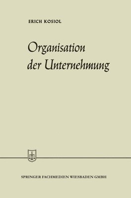 Organisation der Unternehmung 1