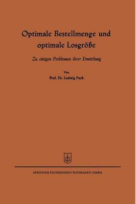 Optimale Bestellmenge und optimale Losgre 1