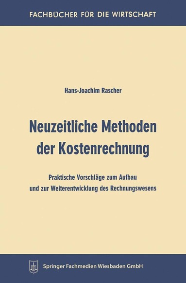 bokomslag Neuzeitliche Methoden der Kostenrechnung