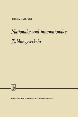 bokomslag Nationaler und internationaler Zahlungsverkehr