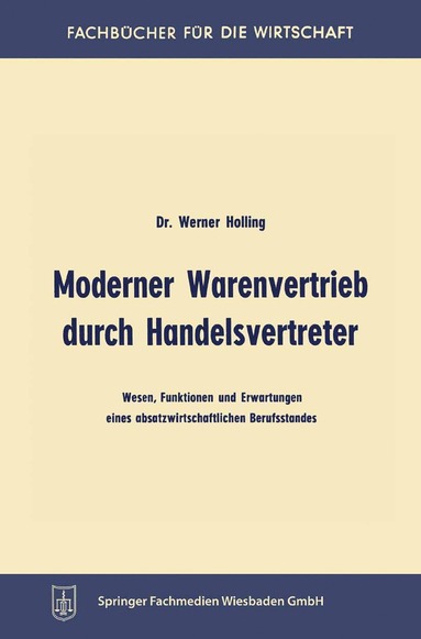 bokomslag Moderner Warenvertrieb durch Handelsvertreter