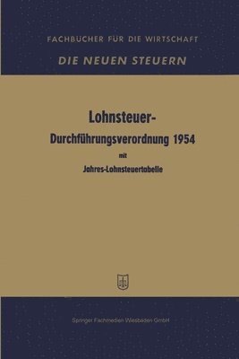 Lohnsteuer-Durchfhrungsverordnung 1954 1