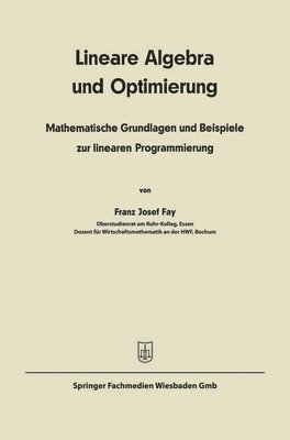 Lineare Algebra und lineare Optimierung