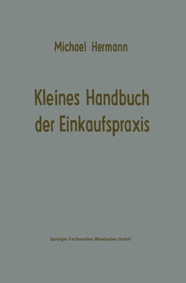 Michael Hermann - Kleines Handbuch der Einkaufspraxis, Häftad