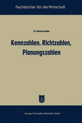 bokomslag Kennzahlen, Richtzahlen, Planungszahlen