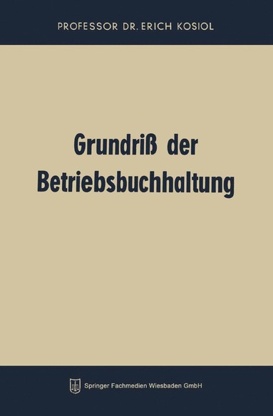 bokomslag Grundri der Betriebsbuchhaltung