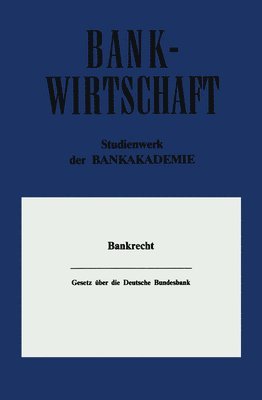 Gesetz ber die Deutsche Bundesbank 1