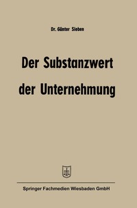 bokomslag Der Substanzwert der Unternehmung