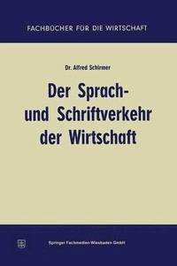 bokomslag Der Sprach- und Schriftverkehr der Wirtschaft