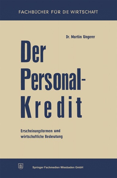 bokomslag Der Personalkredit