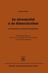 bokomslag Der Jahresabschluß in der Aktienrechtsreform