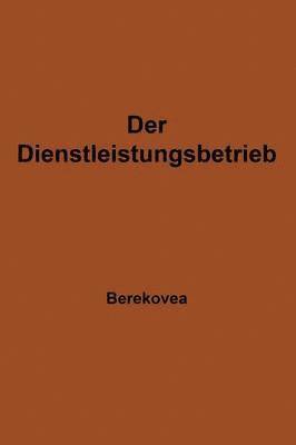 bokomslag Der Dienstleistungsbetrieb