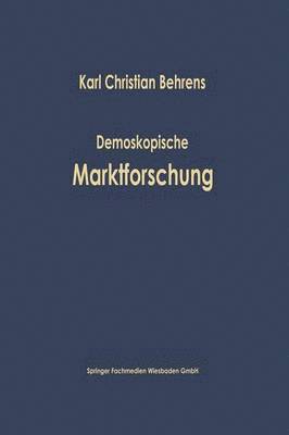 bokomslag Demoskopische Marktforschung