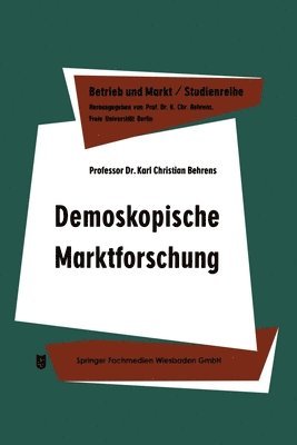 bokomslag Demoskopische Marktforschung