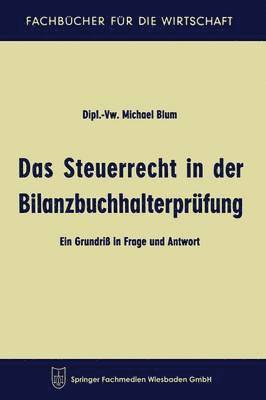 Das Steuerrecht in der Bilanzbuchhalterprfung 1