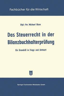 Das Steuerrecht in der Bilanzbuchhalterprfung 1