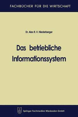 bokomslag Das betriebliche Informationssystem