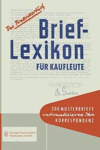 bokomslag Brief-Lexikon fr Kaufleute