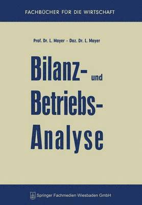 bokomslag Bilanz- und Betriebsanalyse