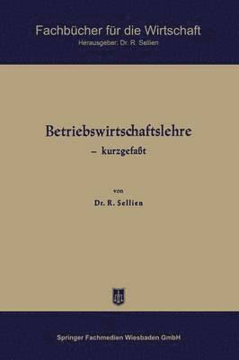 bokomslag Betriebswirtschaftslehre - kurzgefaßt