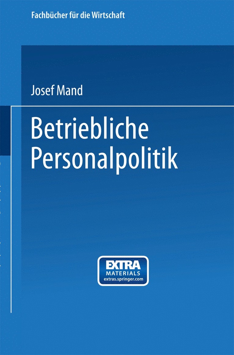 Josef Mand - Betriebliche Personalpolitik, Häftad