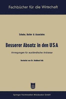 bokomslag Besserer Absatz in den USA