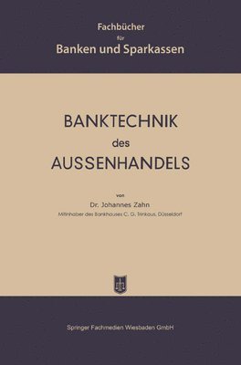 Banktechnik des Aussenhandels 1