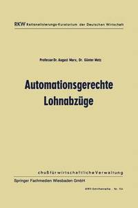 bokomslag Automationsgerechte Lohnabzge