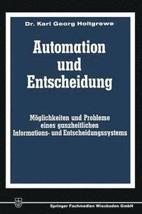 bokomslag Automation und Entscheidung