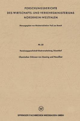 Chemisches Glnzen von Messing und Neusilber 1