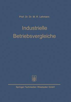 bokomslag Industrielle Betriebsvergleiche