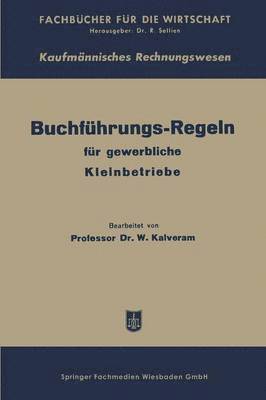 Buchfhrungs-Regeln fr gewerbliche Kleinbetriebe 1