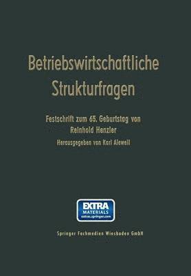 Betriebswirtschaftliche Strukturfragen