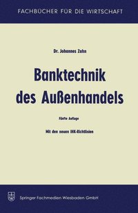 bokomslag Banktechnik des Aussenhandels