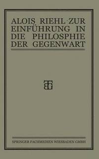 bokomslag Zur Einfhrung in die Philosophie der Gegenwart