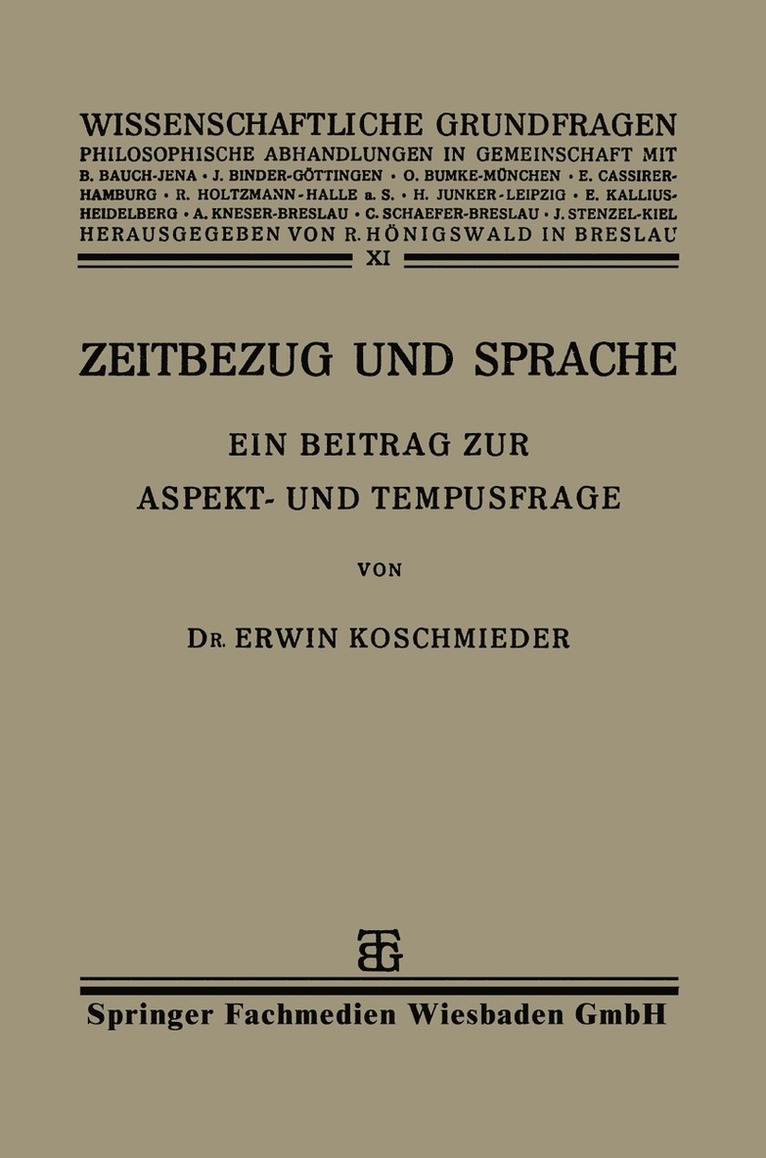 Zeitbezug und Sprache