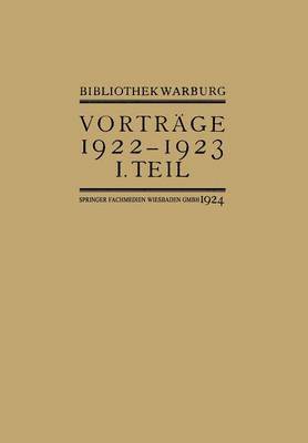 Vortrge der Bibliothek Warburg 1