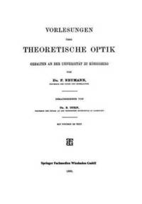 bokomslag Vorlesungen ber Theoretische Optik