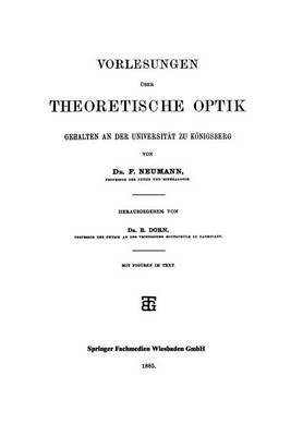 bokomslag Vorlesungen ber Theoretische Optik