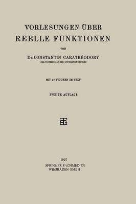 bokomslag Vorlesungen Über Reelle Funktionen