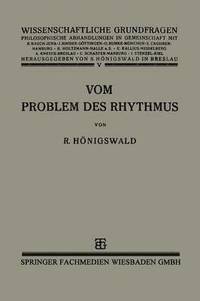bokomslag Vom Problem des Rhythmus